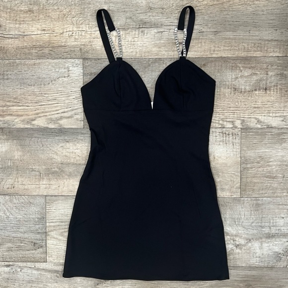 ZARA V-Neck Mini Dress - Picture 3 of 16